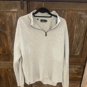 Men's Gray Quarter-Zip Sweater